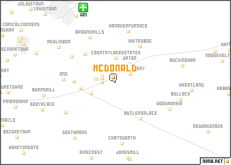 map of McDonald