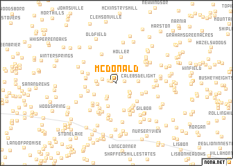 map of McDonald