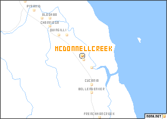 map of McDonnell Creek