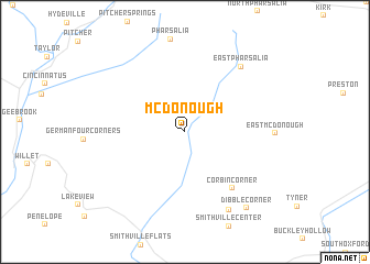 map of McDonough