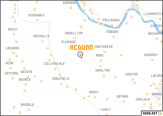 map of McDunn