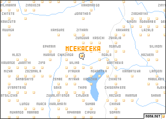 map of Mcekaceka