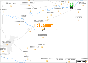 map of McElderry