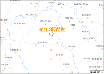 map of McElroy Ford