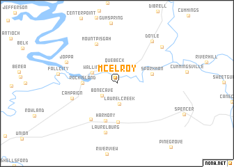 map of McElroy