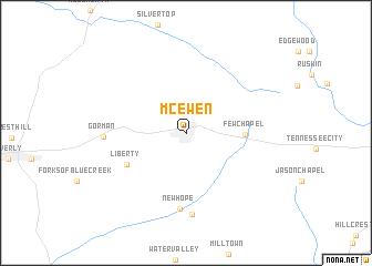 map of McEwen