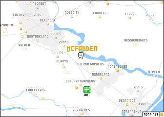 map of McFadden