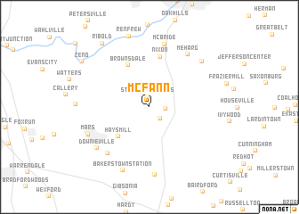 map of McFann