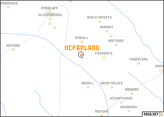 map of McFarland