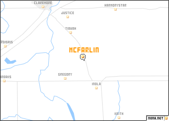 map of McFarlin