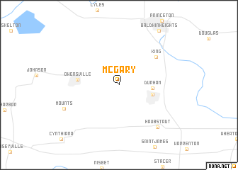 map of McGary