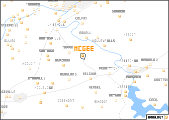 map of McGee