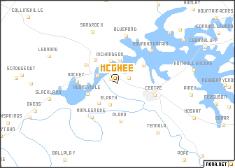 map of McGhee