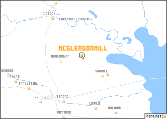 map of McGlendon Mill