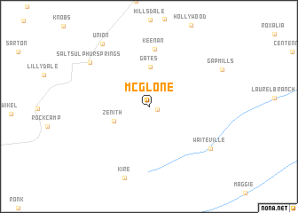 map of McGlone