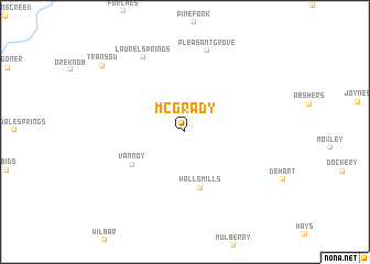 map of McGrady