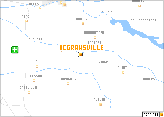 map of McGrawsville