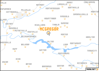 map of Mc Gregor