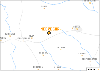 map of McGregor