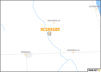 map of McGregor