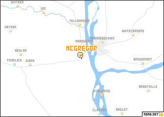 map of McGregor