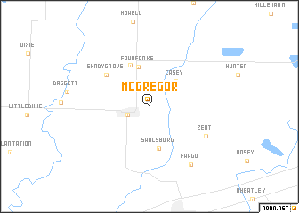 map of McGregor