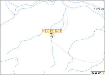 map of McGregor