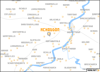 map of McHaddon