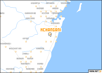 map of Mchangani