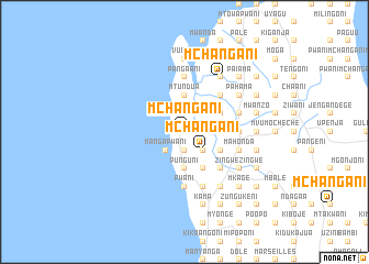 map of Mchangani