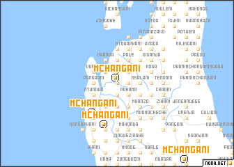 map of Mchangani