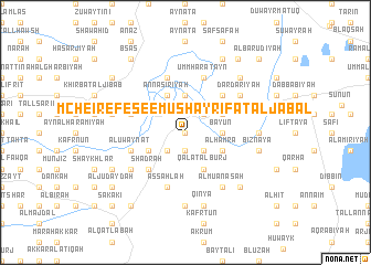 map of Mcheïrefé see Mushayrifat al Jabal