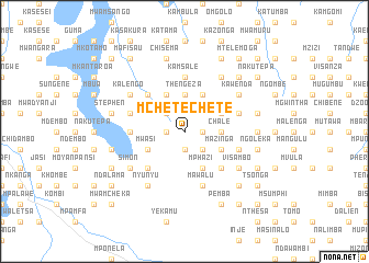 map of Mchetechete