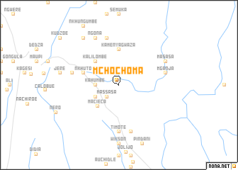 map of Mchochoma