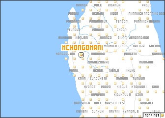 map of Mchongomani