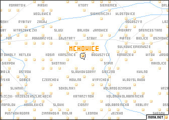 map of Mchowice