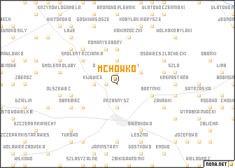 map of Mchówko