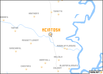 map of McIntosh