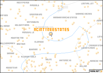 map of McIntyre Estates