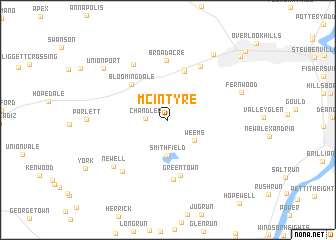 map of McIntyre