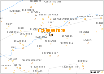 map of McKees Store