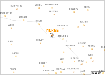 map of McKee