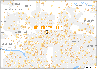 map of McKenney Hills