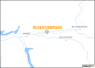 map of McKenzie Bridge