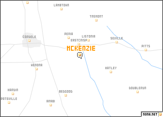 map of McKenzie