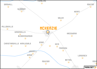 map of McKenzie