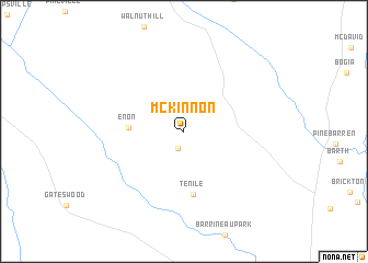 map of McKinnon