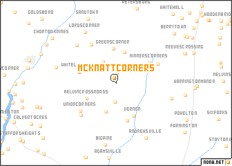 map of McKnatt Corners