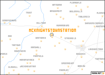 map of McKnightstown Station