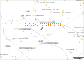 map of McLaughlin Crossroads